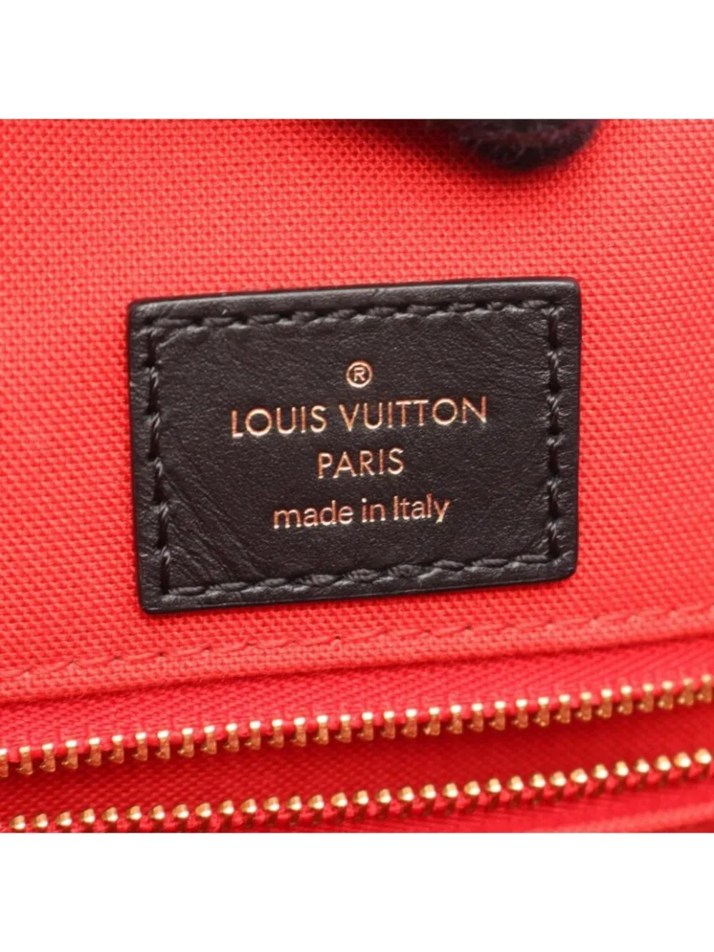 Louis Vuitton Tote Bag On The Go MM Monogram Giant Reverse Canvas Leather